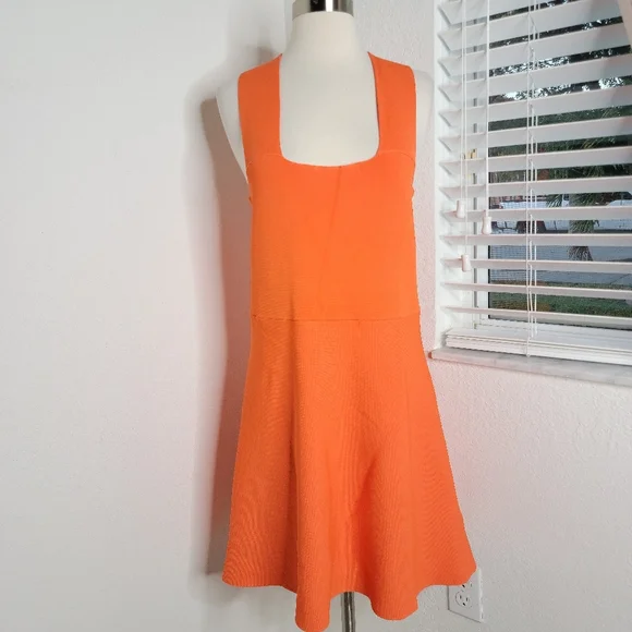 A.L.C. Ali Stretch Knit Dress In Guava L.